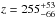 \hbox{$z=255^{+53}_{-66}$}
