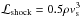 \hbox{$\mathcal{L}_{\rm shock}=0.5\rho v_{\rm s}^3$}