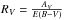 \hbox{$R_V = \frac{A_V}{E(B-V)}$}