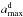 \hbox{$a^{\rm d}_{\rm max}$}