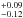 \hbox{$^{+0.09}_{-0.12}$}
