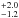 \hbox{$^{+2.0}_{-1.2}$}