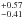 \hbox{$^{+0.57}_{-0.41}$}