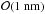 \hbox{$\mathcal{O}(1 ~\text{nm})$}