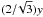\hbox{$(2/\!\sqrt{3})y$}