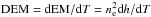 \hbox{$\mathrm{DEM}={\rm d}\mathrm{EM}/{\rm d}T=n_{\rm e}^{2}{\rm d}h/{\rm d}T$}