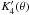 \hbox{$K'_4(\theta) $}