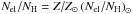 \hbox{$N_\text{el}/N_\text{H}=Z/Z_\odot \zav{N_\text{el}/N_\text{H}}_\odot$}