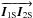\hbox{$\overrightarrow{ \vec{I}_{\rm 1S}\vec{I}_{\rm 2S}}$}