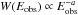 \hbox{$W(E_\mathrm{obs}) \propto E_\mathrm{obs}^{-a}$}