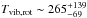 \hbox{$T_{\rm vib,rot} \sim 265_{-69}^{+139}$}