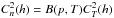 \hbox{$C_{n}^{2}(h) = B(p,T) C_{T}^{2}(h)$}