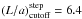 \hbox{$\lacutstep = 6.4$}