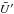 \hbox{$\bar{U}'$}