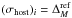 \hbox{$(\sigma_{\rm host})_i = \Delta_M^{\rm ref}$}