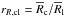 \hbox{$r_{R, {\rm cl}} = \overline{R}_{\rm c}/\overline{R}_{\rm l}$}