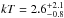 \hbox{$kT=2.6_{-0.8}^{+2.1}$}