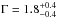 \hbox{$\Gamma=1.8_{-0.4}^{+0.4}$}