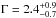 \hbox{$\Gamma=2.4_{-0.7}^{+0.9}$}