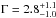 \hbox{$\Gamma=2.8_{-1.0}^{+1.1}$}