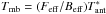 \hbox{$T_{\rm mb} = (F_{\rm eff}/B_{\rm eff})T_{\rm ant}^*$}