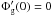 \hbox{$\Phi_{\rm g}' (0)=0$}