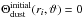\hbox{$\Theta_\text{dust}^\text{initial}(r_i,\vartheta)=0$}
