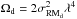 \hbox{$\Omega_{\rm d} = 2 \sigma^2_{\rm RM_d} \lambda^4 $}