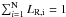 \hbox{$\sum^{\rm N}_{i=1}L_{\rm R, i} = 1$}