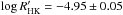 \hbox{$\log R^{\prime}_{\rm HK} = -4.95 \pm 0.05$}
