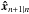 \hbox{$\vec{\hat{x}}_{n+1|n}$}