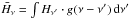 \hbox{$\bar H_\nu=\smash{\int H_{\nu'} \cdot g(\nu-\nu')\,\dd \nu'}$}