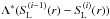 \hbox{$\Lambda^*(\SL^{(i-1)}(r)-\SL^{(i)}(r))$}