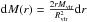 \hbox{${\rm d}M(r)=\frac{2r \mvir}{\rvir^2} {\rm d}r$}