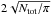 \hbox{$2 \sqrt{N_{\rm tot}/\pi}$}