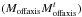 \hbox{$(M_{\rm offaxis} {M^t_{\rm offaxis}})$}