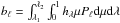 \hbox{$b_{\ell}=\int_{\lambda_1}^{\lambda_2}\int_0^1 h_{\lambda} \mu P_{\ell} {\rm d}\mu {\rm d}\lambda$}