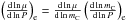 \hbox{$\left(\frac{{\rm d}\ln \mu}{{\rm d}\ln P}\right)_{\rm e} = \frac{{\rm d}\ln \mu}{{\rm d}\ln m_{\rm C}} \left(\frac{{\rm d}\ln m_{\rm C}}{{\rm d}\ln P}\right)_{\rm e}$}