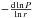 \hbox{$- \frac{{\rm d} \ln P}{\ln r}$}