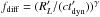 \hbox{$f_{\text{diff}}=(R'_L/(c t'_{\mathrm{dyn}}))^\gamma$}