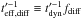 \hbox{$t'^{-1}_{\mathrm{eff,diff}} \equiv t'^{-1}_{\mathrm{dyn}} f_{\text{diff}}$}