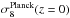 \hbox{$\sigma_8^{\mathrm{Planck}}(z=0)$}
