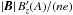 \hbox{$|\vec B|\, B'_{z}(A)/(ne)$}