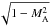 \hbox{$\sqrt{1-M_{\rm A}^{2}}$}