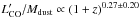 \hbox{$L'_{\rm CO}/M_{\rm dust} \propto (1+z)^{0.27\pm0.20}$}