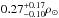\hbox{$0.27^{+0.17}_{-0.10} \rho_{\odot}$}