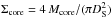 \hbox{$\Sigma_\mathrm{core}=4\,M_\mathrm{core}/(\pi D_{\rm S}^2)$}