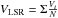 \hbox{$V_{\rm LSR} = \Sigma\frac{V_i}{N}$}