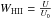 \hbox{$W_{\rm HII} = \frac{U}{U_0}$}