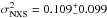 \hbox{$\sigma^2_{\rm NXS} = 0.109 ^+_- 0.099$}